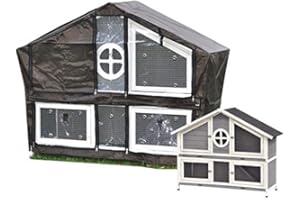 nanook Schutzhülle Winter Cover wetterfest für Hasenstall Kaninchenstall Kleintierstall XXL Momo - 143 x 58 x 110 cm