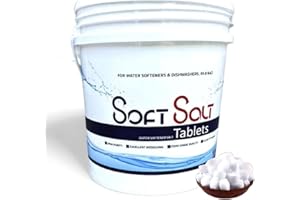 EMBO 10 Kg Salt Tablets | Water Softener | Food Grade | Compatible to All Water Softner Machines 100% Genuine British Hardwater softener salt tablets 10kg, in Easy refill Lift Handle Bucket