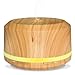 Produktbild Neloodony 450ml grosse Leistungsfähigkeit diffusor aromatherapie Holzmaserung aroma diffuser mit 4 verschiedenen Timer-Einstellungen und 8 verschiedenfarbigen LED Leuchten