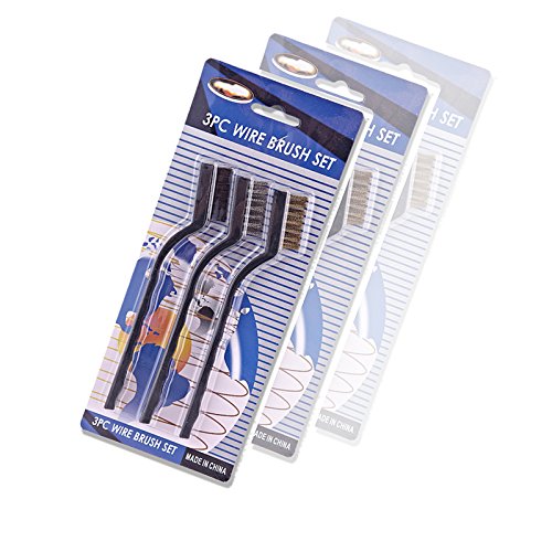 EHAO 3Pcs Drahtbürsten-Set (Nylon, Messing, Edelstahl) - 4