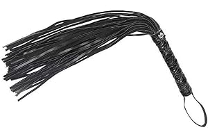 Angeer Synthetic Leather Whip - Horse Riding Crop, Equestrian & Stage Prop, Durable Halloween/Christmas Costume Accessory, Party Decoration, Flexible & Lightweight