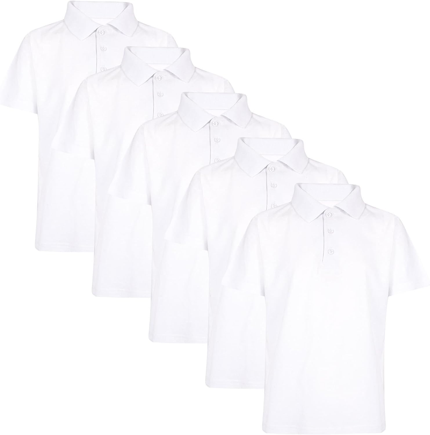 A2Z 4 Kids Girls Boys Polo T Shirts Plain Summer Tank Top & Tees Fashion Soft Feel School T Shirts for Children Unisex Age 3-16 Years