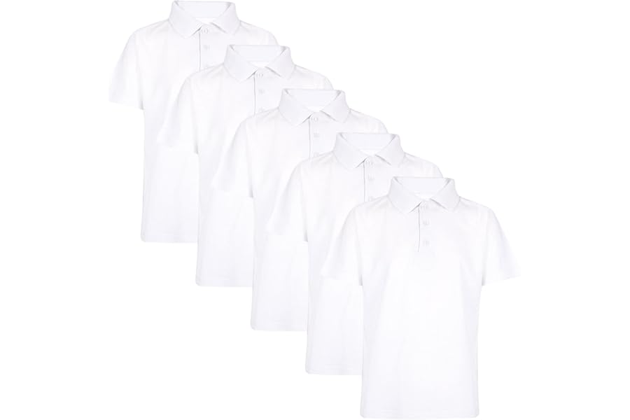 A2Z 4 Kids Girls Boys Polo T Shirts Plain Summer Tank Top & Tees Fashion Soft Feel School T Shirts for Children Unisex Age 3-16 Years