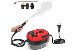 Kavolet Nettoyeur Vapeur Multifonction 2500W, Haute Température Pressurisé Vapeur Machine De Nettoyage avec Têtes De Brosse, Portable Nettoyeur Vapeur pour Cuisine Meubles Salle De Bains Voiture