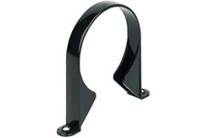 STOCKSALE 110mm Soil Pipe Clip Black - Pack of 2- Soil Pipe and Ring Seal Fittings