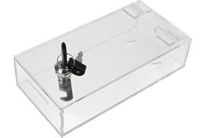 jojofuny Transparent Phone Lock Box with Wear-resistant Design Secure Mobile Storage Container with Lock for Office and Home Use Compatible with Cell Phones and Practical Organizer