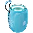 Promate Bluetooth Speaker, Premium 5W True Wireless Portable HD Speaker with LED Lights, Bluetooth v5.3, Long Playtime, 3.5mm AUX, USB Port and TF Card Slot for iPhone 16, Galaxy S25, Capsule-3