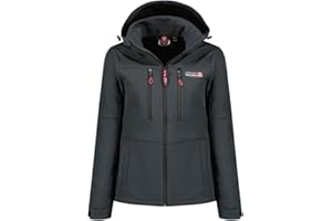 Canadian Peak Timmexeak Lady - Chaqueta Softshell Mujer Impermeable Con Capucha - Abrigo Mujeres Outdoor Cortavientos Resistente - Senderismo Esquí Otoño Invierno Primavera