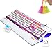 Produktbild NORMIA RITA Alloy Backlight Game Mechanical Keyboard Cherry MX Green with Big Hand Holder - White