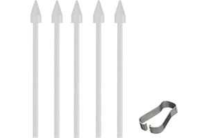 SESOCSEO 5 szt. oryginalne końcówki S Pen do Samsung Galaxy S Pen Tips do Tab S10 / S9 / S7 / S6 / S24 / S23 / S22 / S21 / Note 20 / Note 10 wszystkie wersje (5 szt. białe)