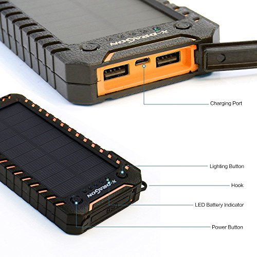 Solar-Charger-X-DRAGON-15000mAh-Portable-Power-Bank-Dustproof-Shockproof-Dual-USB-Solar-Panel-Battery-Charger-with-Dual-Bright-LED-Light-for-iPhone-Samsung-Galaxy-Tablets-Mobile-Phones-Home-Orange