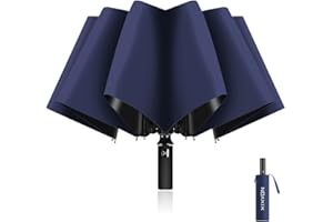 XIXVON Paraguas Plus | UPF 50+ 99% De ProteccióN UV, Eje De Metal Fuerte, Resistente Al Viento, PortáTil | Paraguas Plegable AutomáTico