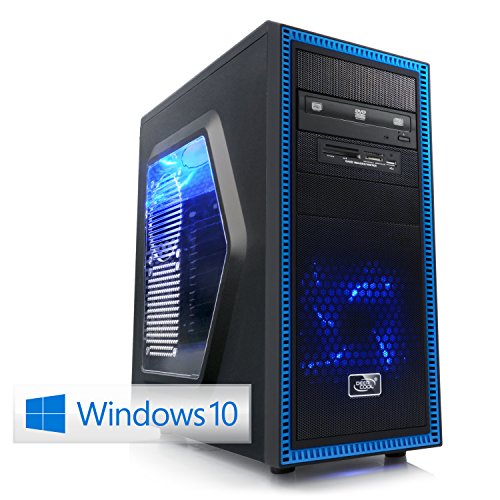 CSL PC Sprint D10013X inkl. Windows 10 - AMD FX-6300 6x 3500MHz, 8GB RAM, 1000GB HDD, GeForce GTX 1050 Ti, DVD, CardReader, GigLAN, 7.1 Sound, USB 3.1