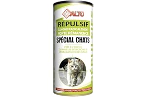 CIBLES ALTO Répulsif Chat Exterieur, repulsif extérieur Puissant pour repousser Les Chats, Anti-Urine, grattage, excrément, Destruction de Jardin…