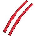 Baby Pushchair Strap Covers Grip Protector Buggy Replacement Handrail Hand Glove Infant Toddler Pram Bumper Stroller Bar Handle Sleeve (2 Pcs Red)