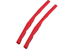 KFZR Baby Pushchair Strap Covers Grip Protector Buggy Replacement Handrail Hand Glove Infant Toddler Pram Bumper Stroller Bar Handle Sleeve (2 Pcs Red)