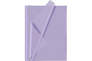 CHRORINE Taro Seidenpapier, 60 Blatt, Violett, Kunst, Geschenkverpackung, Seidenpapier, Großpackung für Bastelarbeiten, Dekoration, Geburtstag, Urlaub, Party (50,8 x 36,8 cm)