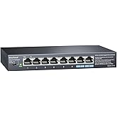 BrosTrend Switch Ethernet 2.5Gb 8 Puertos, Soporta Static Link Aggregation &amp; VLAN, Hub Ethernet Switch RJ45 para Gaming PC NA