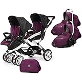 Casualplay Match 2 Stwinner - Silla paseo y accesorios, color plum