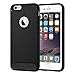 Produktbild Cadorabo DE-104031 Apple iPhone 6 Plus/iPhone 6S Plus Handyhülle aus TPU Silikon in Edelstahl-Karbonfaser Optik Ultra Slim Soft Back Cover Case Bumper Brushed Schwarz