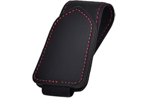 Modazon Brillenhalter für Auto, Sonnenbrillenhalter Auto, Magnetischer Leder-Sonnenbrillenclip für Autovisier, Autozubehör für Damen und Herren Innenraum, Visier Sonnenbrillenhalter Clip