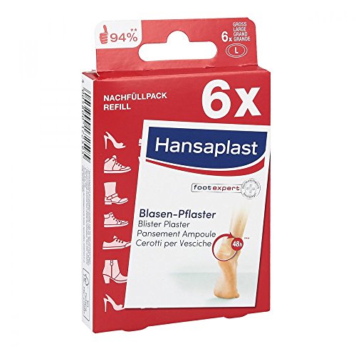 HANSAPLAST Blasenpflaster groß Nachfüllpack 6 St Pflaster