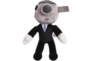 Muñecas Skibidi Toilet CBOSNF 27 Cm Muñeco Peluche Skibidi Aseo Cámara Hombre,Muñeco Peluche Juguete Dibujos Animados,Skibidi Inodoro Dibujos Animados Divertido Lindo Juguete Cómodo Muñeco Peluche