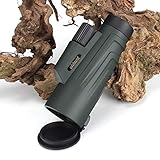 Magnificación de alta potencia 12X: tenga la mejor vista en sus aventuras al aire libre.Para ver 12 veces más cerca con una imagen clara y brillante con lente ancha de 50 mm de diámetro objetivo.Perfecto para practicar senderismo, caza, escalada, observación de aves, observación de vida silvestre y escena