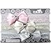 Baby Girls 3 Piece Lacey Headbands Gift Set IN VOILE GIFT BAG 0-6 Months - Diamante Bows