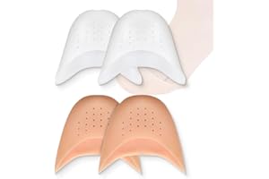 IOURVYA 2 Paia Salvapunte in Silicone Gel Salva Punte Avampiede Cuscinetti Metatarsali per Piedi Protettore Copri Dita Salvapunta per Scarpe a Punta Ballet e Danza Classica