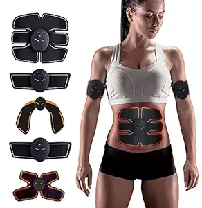 Glaceon Abs Stimulator, 5 in 1 Muscle Toner - Abs Stimulating Belt- Abdominal Toner- Training Device for Muscles- Wireless Portable to-Go Gym Device- Muscle Sculpting at Home- Fitness Equipment