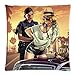 Produktbild Home Decorations Soft Cotton Pillowcase Print Grand Theft Auto V Hot Game GTA5 Decorative Throw Pillow Cover 18x18inch-2