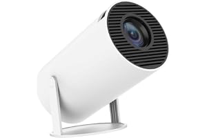 Portable Mini Projector, 4K 1080P Full HD Projector, Support Video Projector, WiFi 5G BT 5.0, Cinema Projector 180° Can Be Rotated, Android 11, Compatible with TV Stick (GY1)