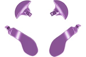 Ceozon Back Paddles for Ps5 Edge Controller Replacement Accessories 4 PCS Metal Back Buttons Paddle Purple