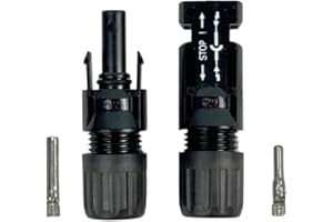 ZINNZGREEN Stäubli MC4 Conector original, 20 conectores y hembras para cable solar de 4-6 mm, conector solar MC4, conector PV MC4, juego de enchufes solares, IP67, 4-6 mm, tecnología MULTILAM