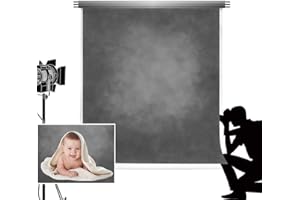 Kate 1.5x2.2m Graue Steigung Textur Hintergrund Licht Schwarz Abstrakt Solid Photo Hintergrund Retro Portrait Fotografie