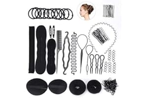 ‎FEPITO FEPITO Haar Styling Design Zubehör Set Haar Modellierung Tool Kit Spirale Haarknoten Maker Braid Werkzeug für Mädchen Frauen Mode Haar Design DIY