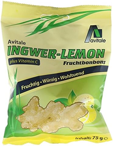 Ginger lemon fruit bonbons, 75g