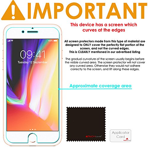 [Pack of 10] TECHGEARÂ® Apple iPhone 8 Plus, iPhone 7 Plus (5.5 Inch) ULTRA CLEAR Screen Protector Guard Cover With Screen Cleaning Cloth & Application Card (ECO PACK)