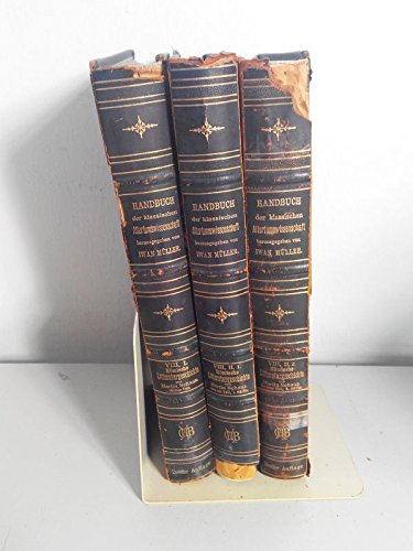 Geschichte der römischen Literatur bis zum Gesetzgebungswerk des Kaisers Justinian. Erster Teil: Die römische Litteratur in der Zeit der Republik. Zweiter Teil: Die römische Litteratur in der Zeit der Monarchie bis auf Hadrian. Erste Hälfte: Die augustische Zeit. Zweite Hölfte: Vom Tode des Augustus bis zur Regierung Hadrians. (2 Teile in 3 Büchern).