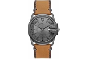 Diesel męski zegarek z serii Master Chief, trzywskazówkowy mechanizm z datownikiem, pasek ze stali szlachetnej lub skóry