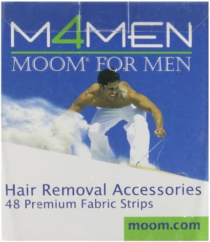 M4Men, Moom For Men, Hair Removal Accessories - 48 Premium Fabric Strips