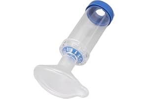 FABATER Inhaler Spacer for Adults, Aerochamber Spacer with Silicone Adult Face Mask, Handheld Spacer for Inhaler, Portable Inhaler Chamber, Oral Nasal Breathing Spacer
