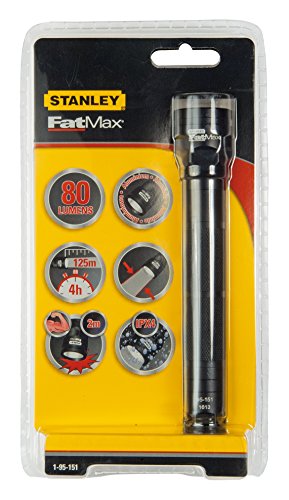 Stanley FatMax Aluminium-Stablampe 2 AA-Batterien, 40 lm, mit Handschlaufe, aus Aluminium, bruchsichere Linse, 1-95-151 - 4