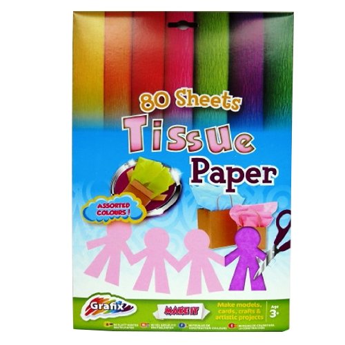 Seidenpapier A4 - 80 Blatt - Verschiedene Farben