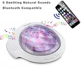 [neue Version] SOAIY® Bluetooth LED Farbwechsel Nachtlicht Projektor Lampe Polarlicht Projektion Einschlaflicht mit Fernbedienung Timer installierte Naturgeräusche für Schlafzimmer Kinderzimmer - 5