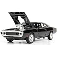 DARVICE 1:32 Diecast Fast and Furious Model Car Metal Car Model FF7 Toy Cars for Kids Pull Back Openable Doors with Light Sound