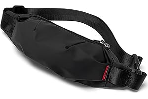 Wesoke Large Fanny Pack for Women Men, Black Crossbody Waist Bag Belt Bag, Fashion Water Resistant Waist Pouch Packs Chest Bag with Adjustable Strap for Travel Walking Running Hiking Cycling