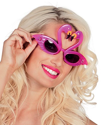 NEU Brille Flamingo Herzen, rosa - 2