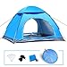 Produktbild LIVEHITOP Pop Up Zelt Wurfzelte 3 / 4 Personen, Große 2 Türen Instant Zelte Set UV Schutz Wasserdicht mit Moskitonetz, Tragetasche, 8 Stöpsel, 4 Seile, für Outdoor, Strand, Camping, Familie, Park, 200x200x125 cm / 78.7''x78.7''x49 '' (Blau)